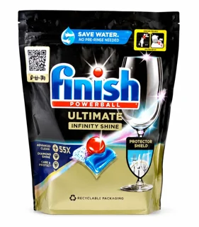 قرص ماشین ظرفشویی فینیش اولتیمیت Ultimate Infinity Shine بسته 55 عددی